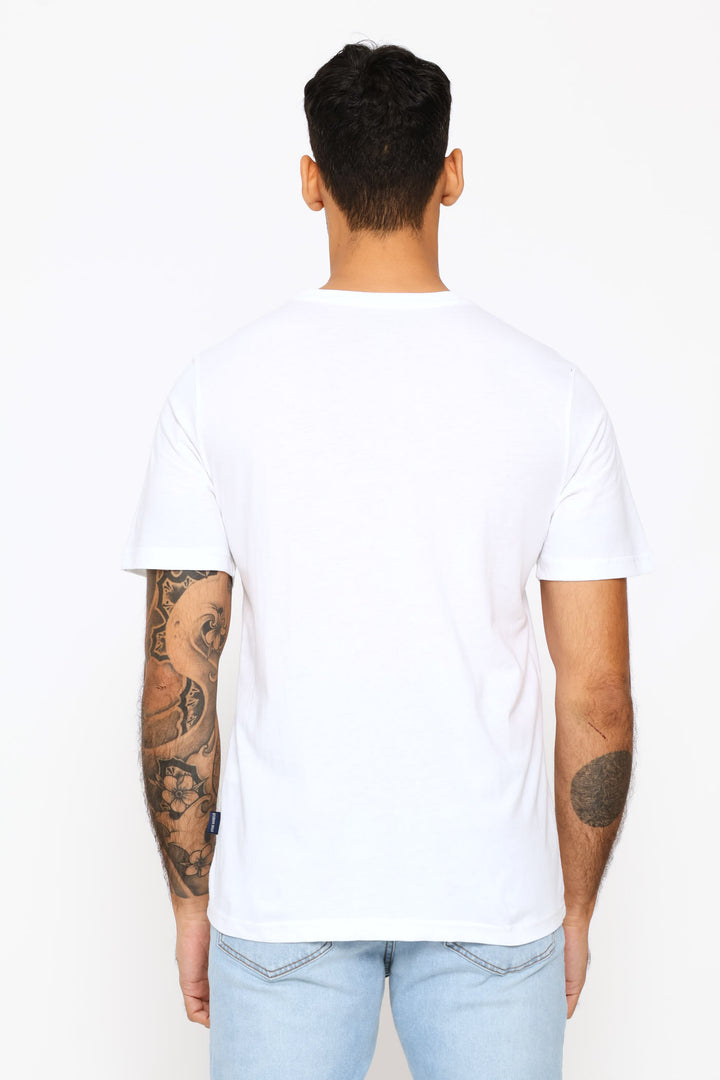 Aces & Icons Tropical Script Tee - White