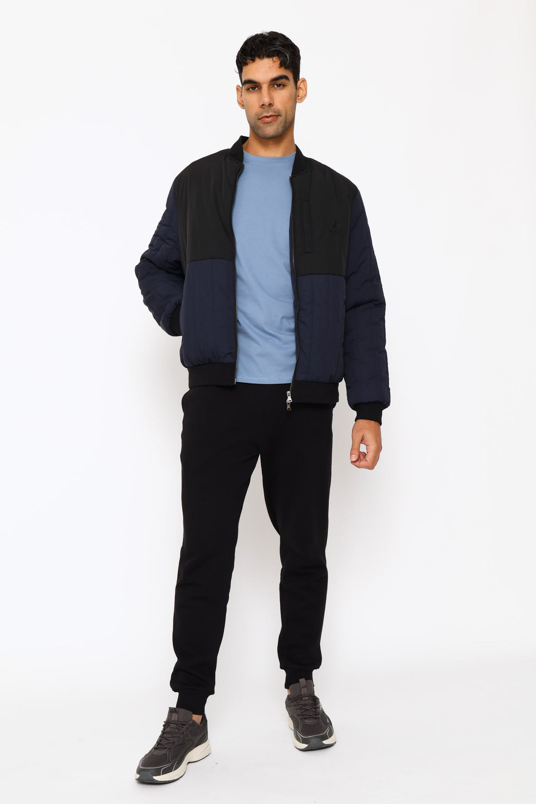 Colt Quilted Bomber Jacket - Navy