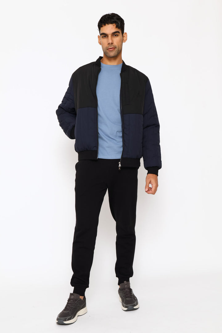 Colt Quilted Bomber Jacket - Navy
