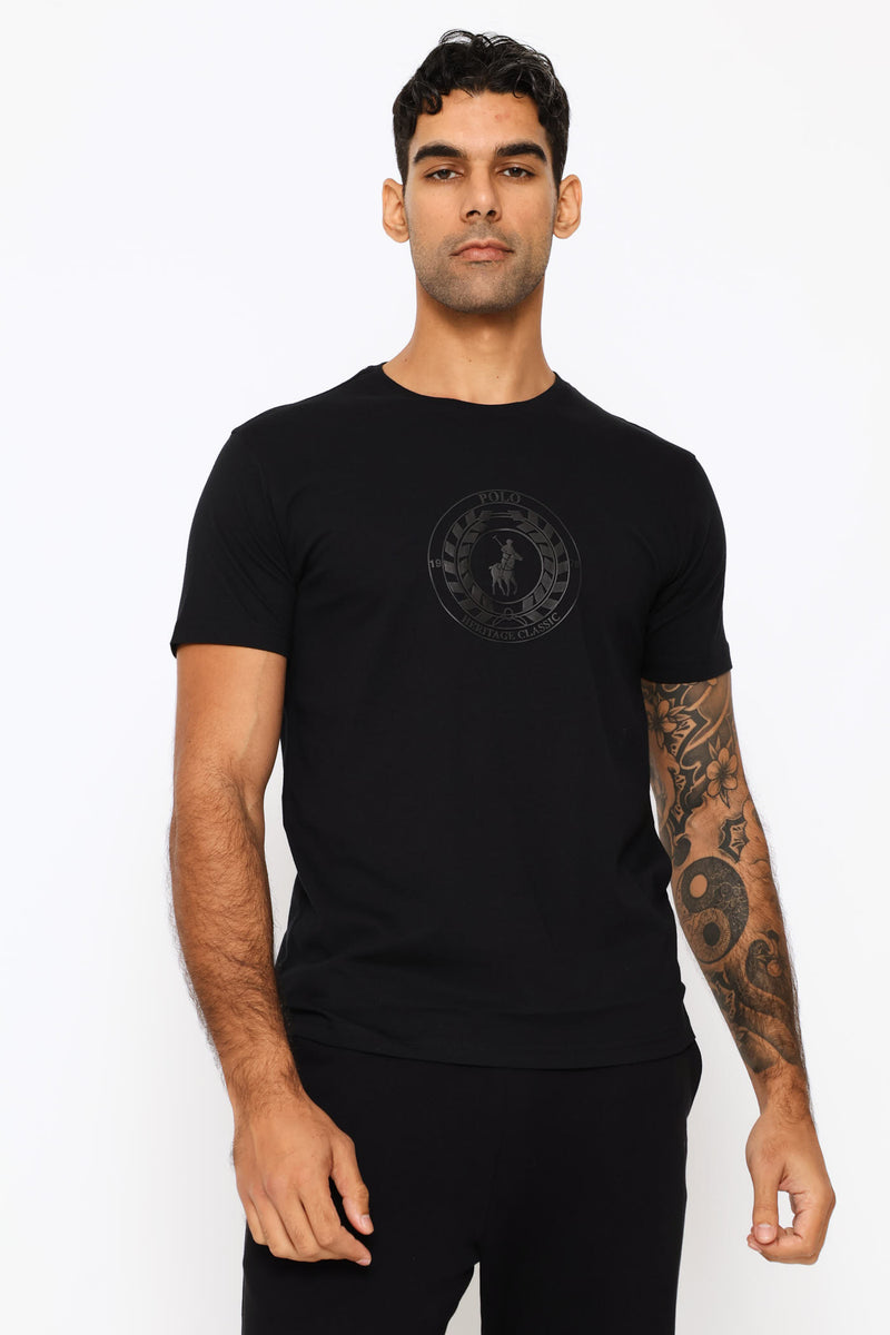 Huck Logo Tee - Black