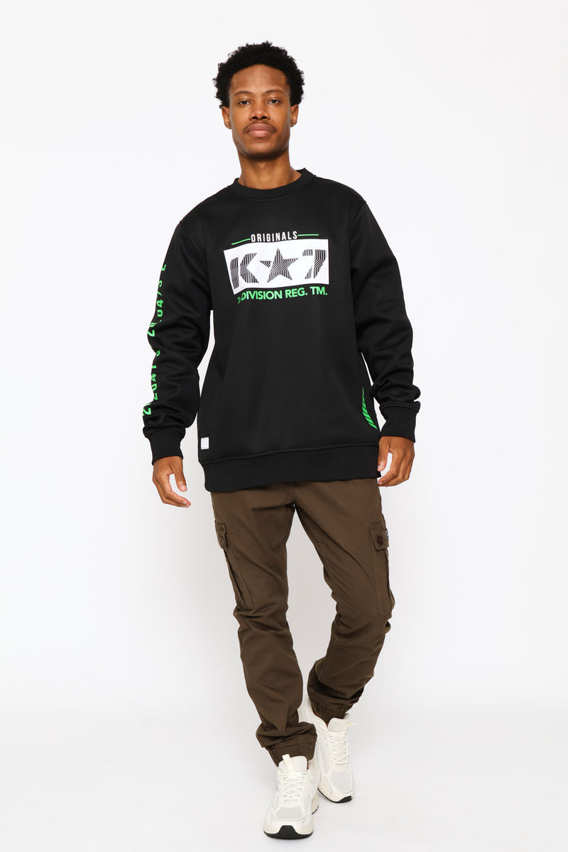 Bruce Crew Top - Black