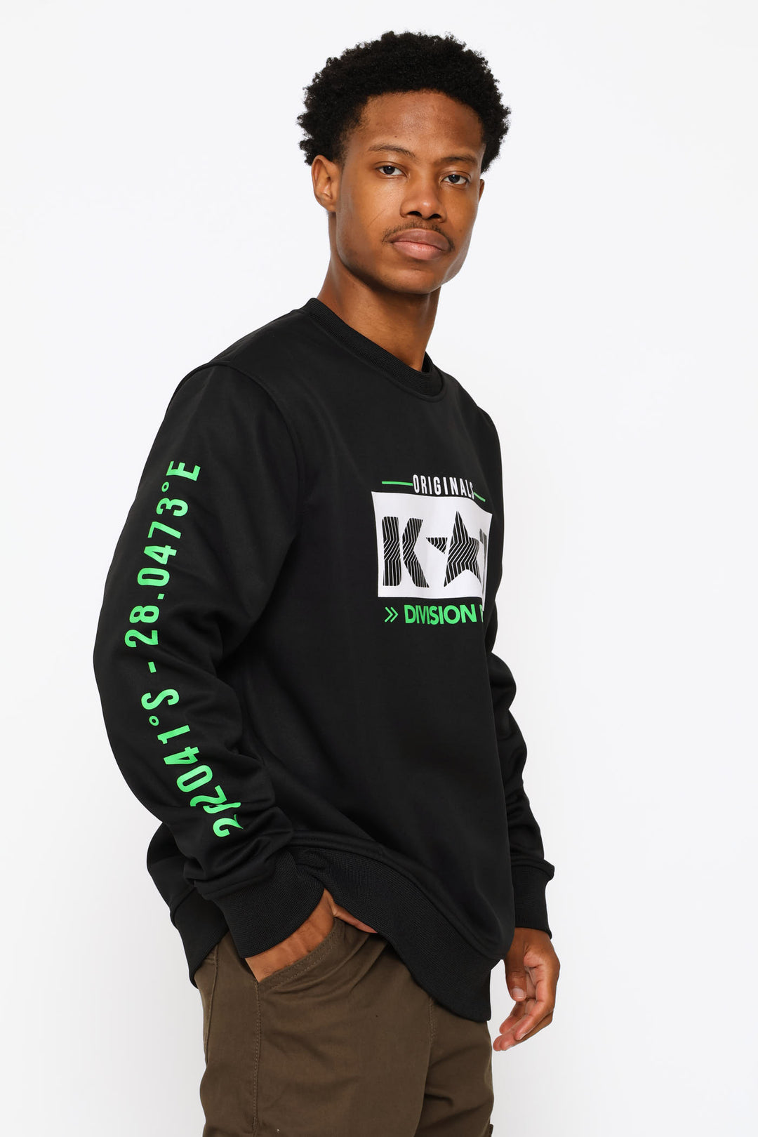Bruce Crew Top - Black