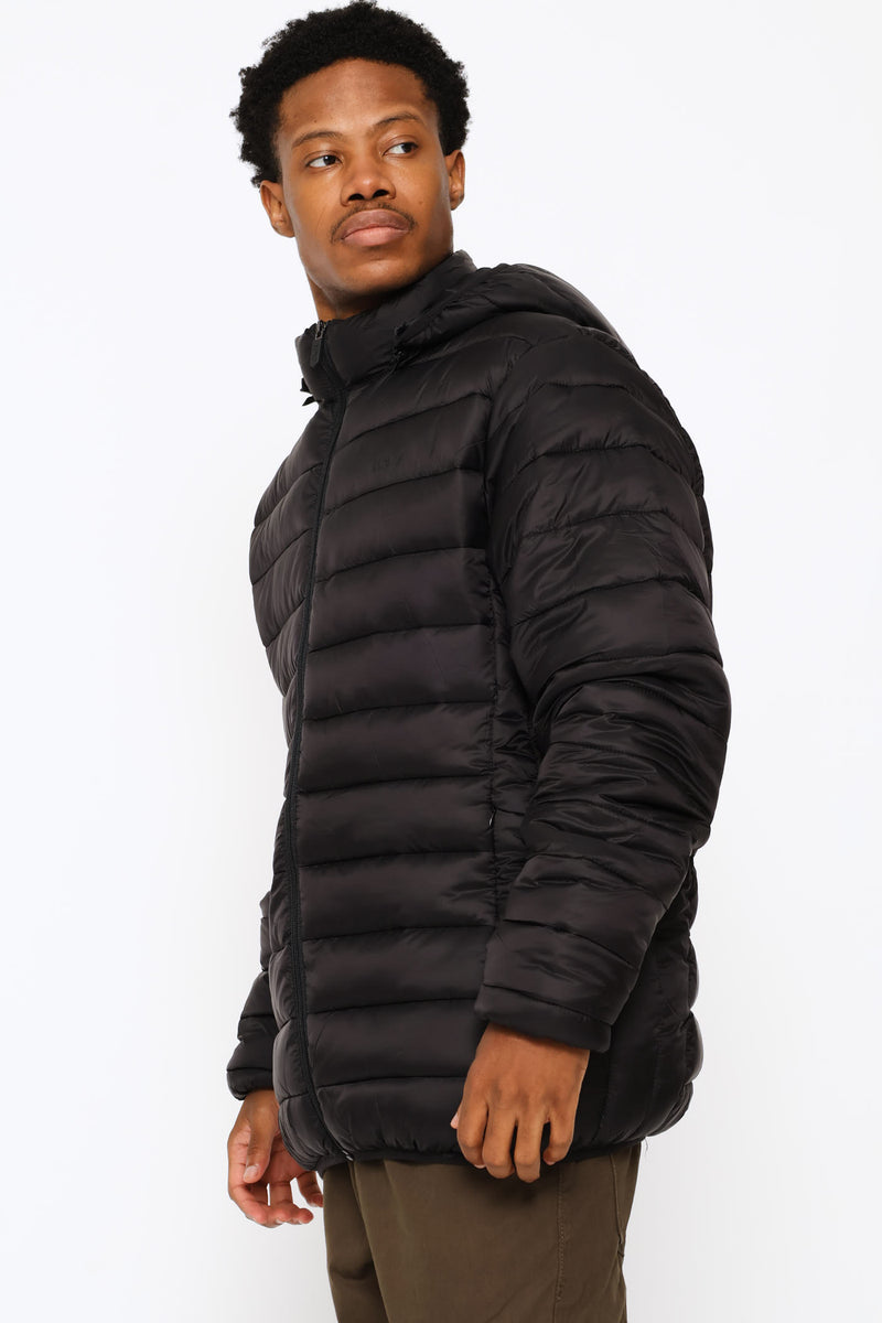 Norman Puffer Jacket - Black