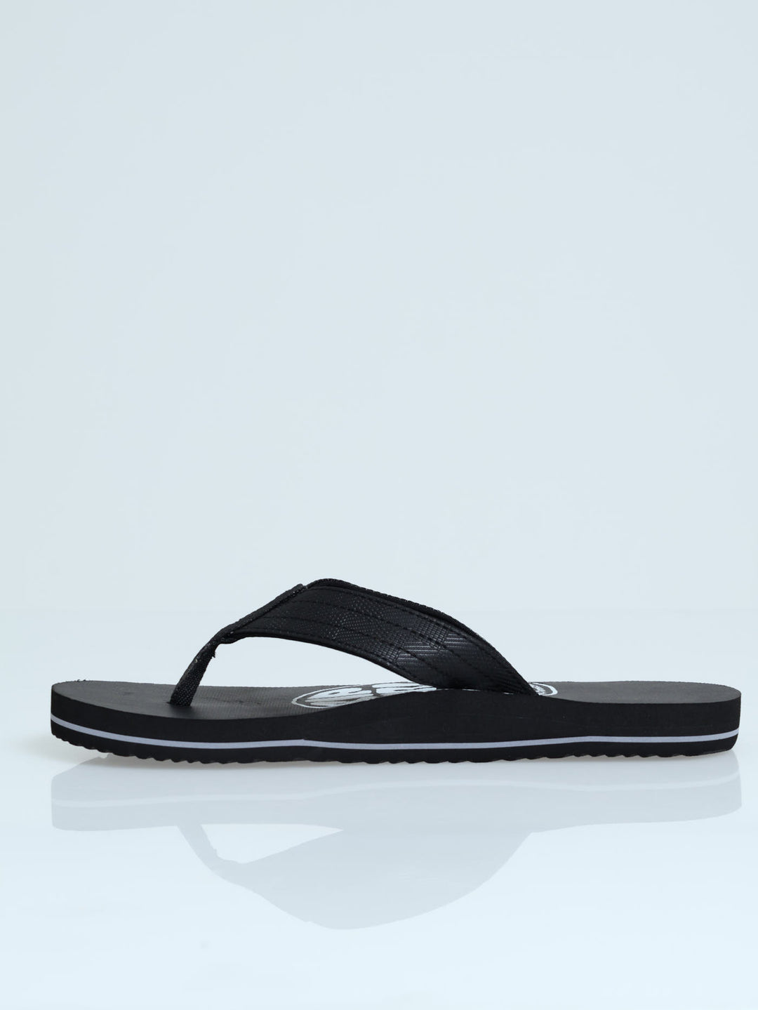 Ripper Bloom Open Toe Wide Vamp Sandal - Black/White
