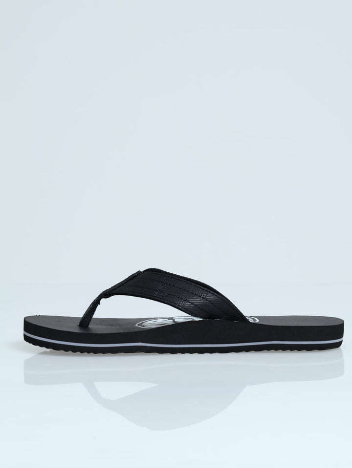 Ripper Bloom Open Toe Wide Vamp Sandal - Black/White