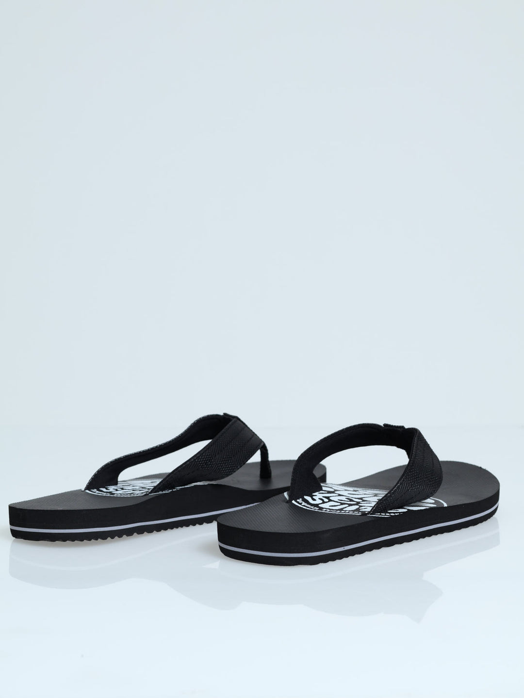 Ripper Bloom Open Toe Wide Vamp Sandal - Black/White