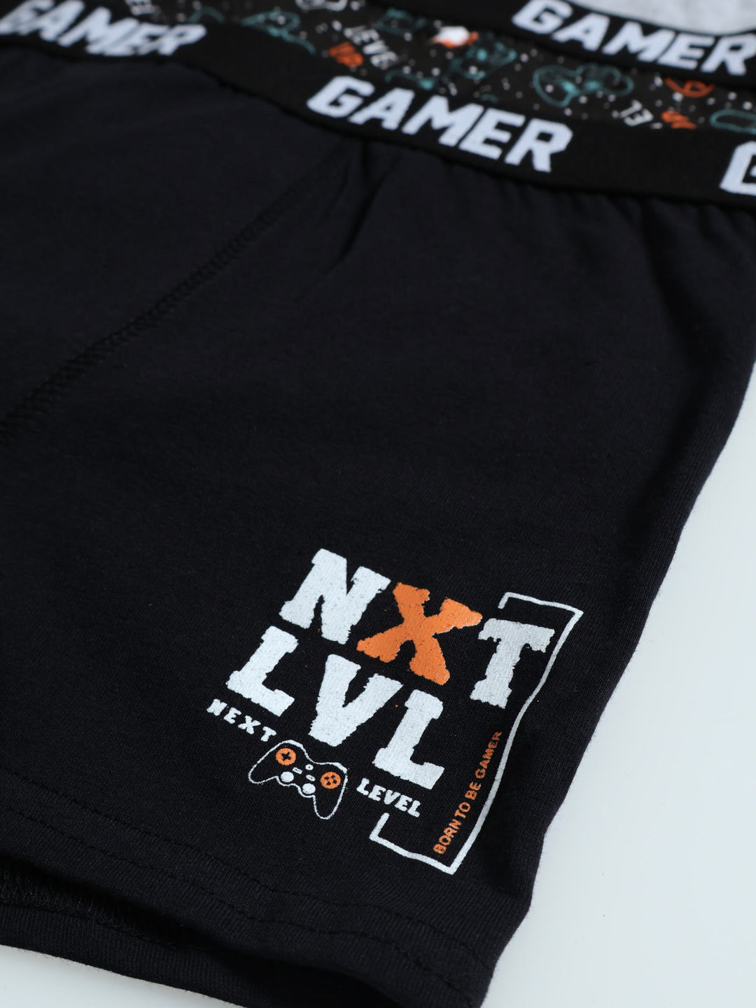 Boys 3 Pack Gamer Boxer - White