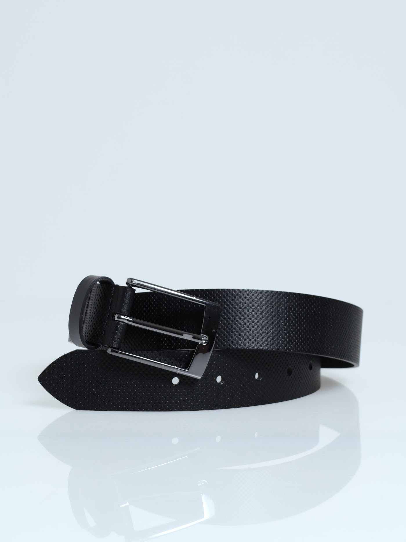 Mens Bonded Leather Belt - Black – Edgars