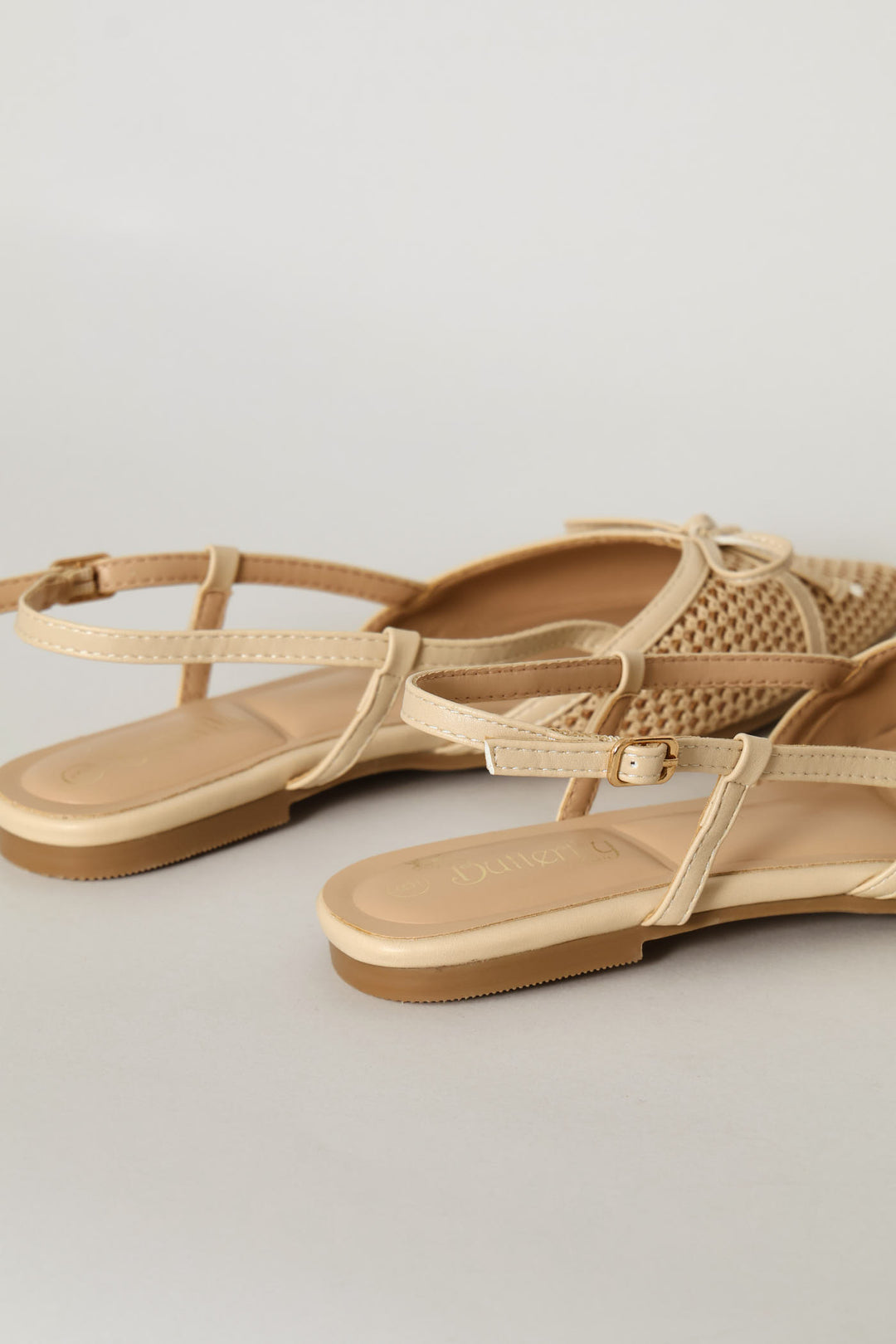 Net Deail Sandal - Tan
