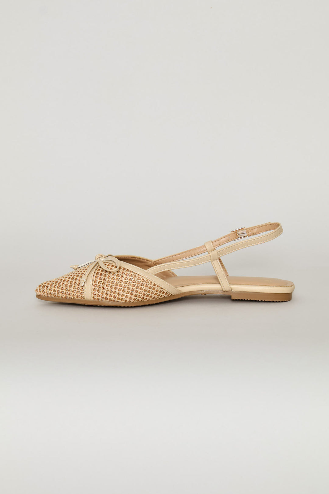 Net Deail Sandal - Tan