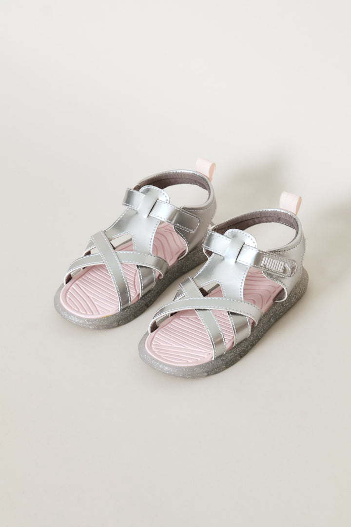Pre-Girls Crony Misty Glow Trail Zadp Sandal - Silver