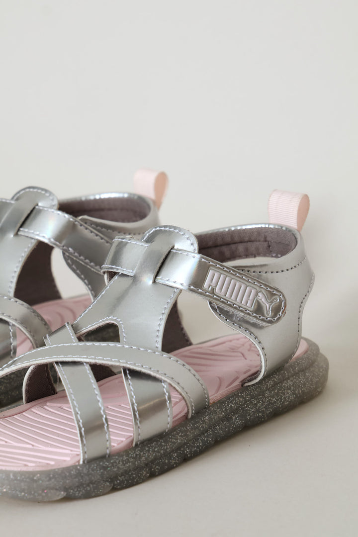 Pre-Girls Crony Misty Glow Trail Zadp Sandal - Silver