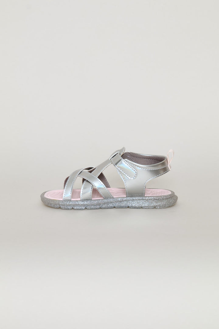 Pre-Girls Crony Misty Glow Trail Zadp Sandal - Silver