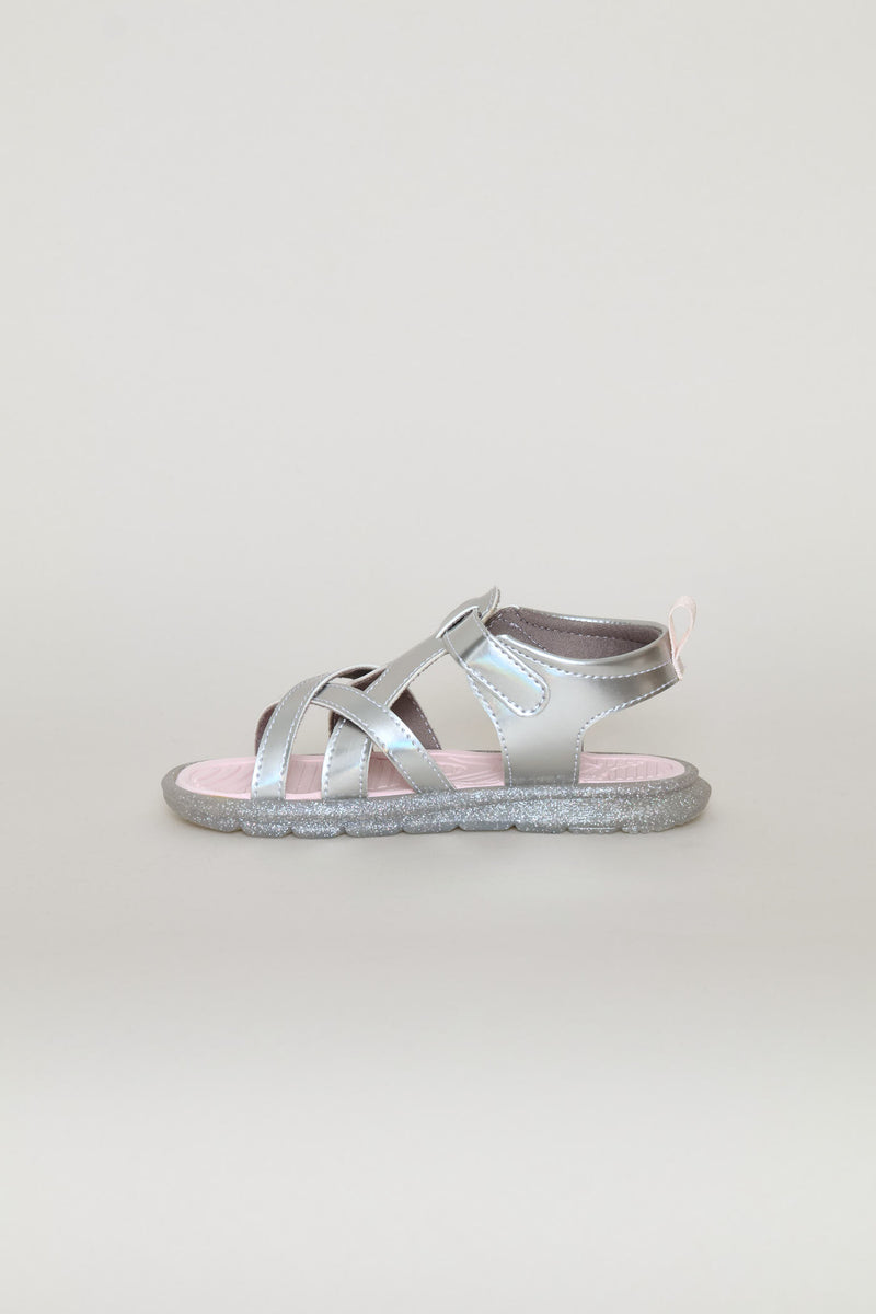 Pre-Girls Crony Misty Glow Trail Zadp Sandal - Silver