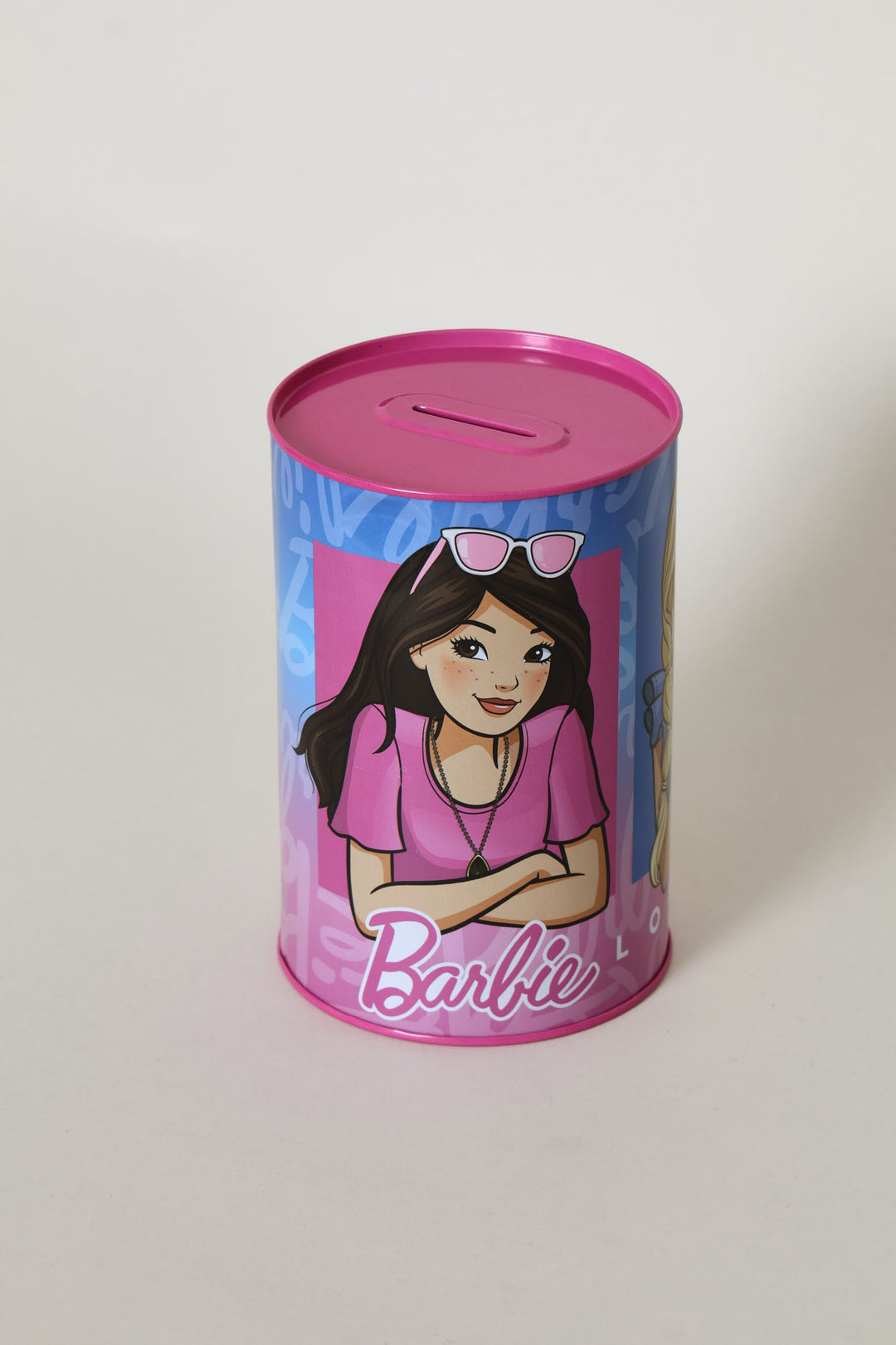 Pre-Girls Barbie Tin Coin Bank - Pink