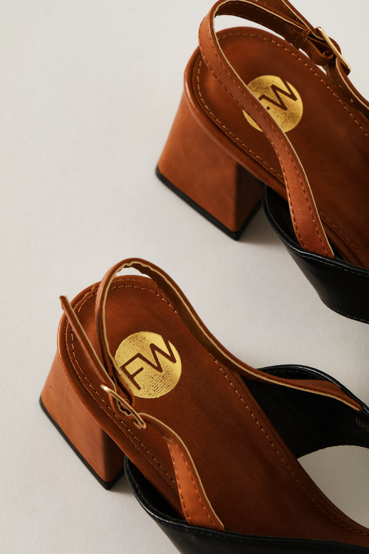 Slingback Heel - Black