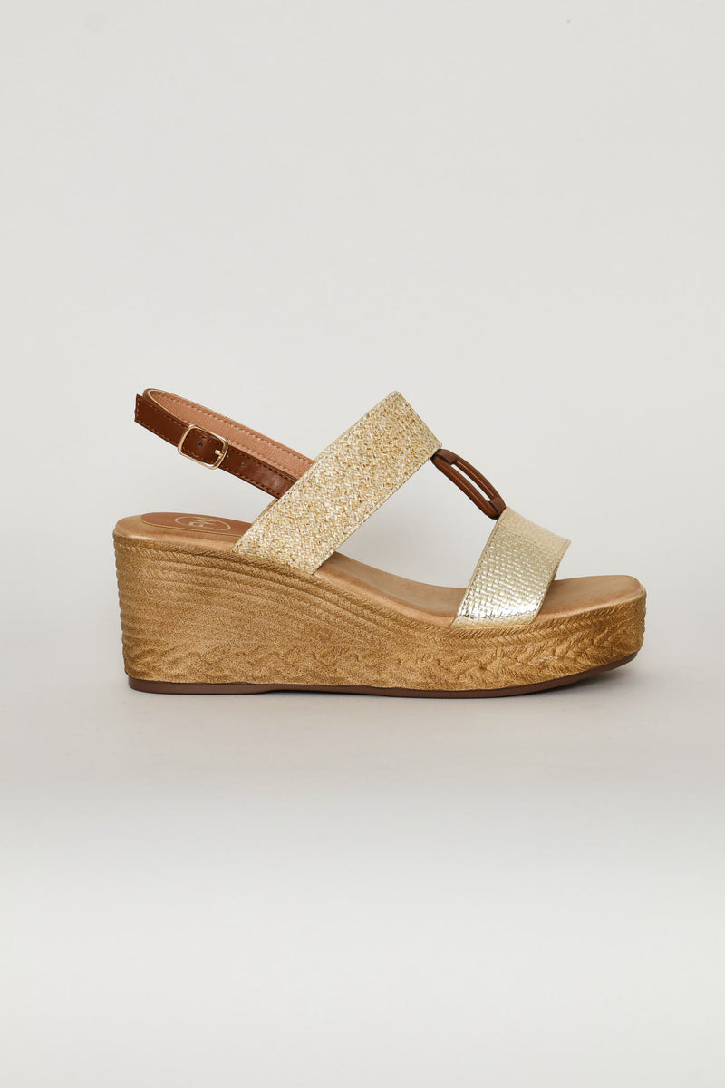 Wedge Heel - Gold