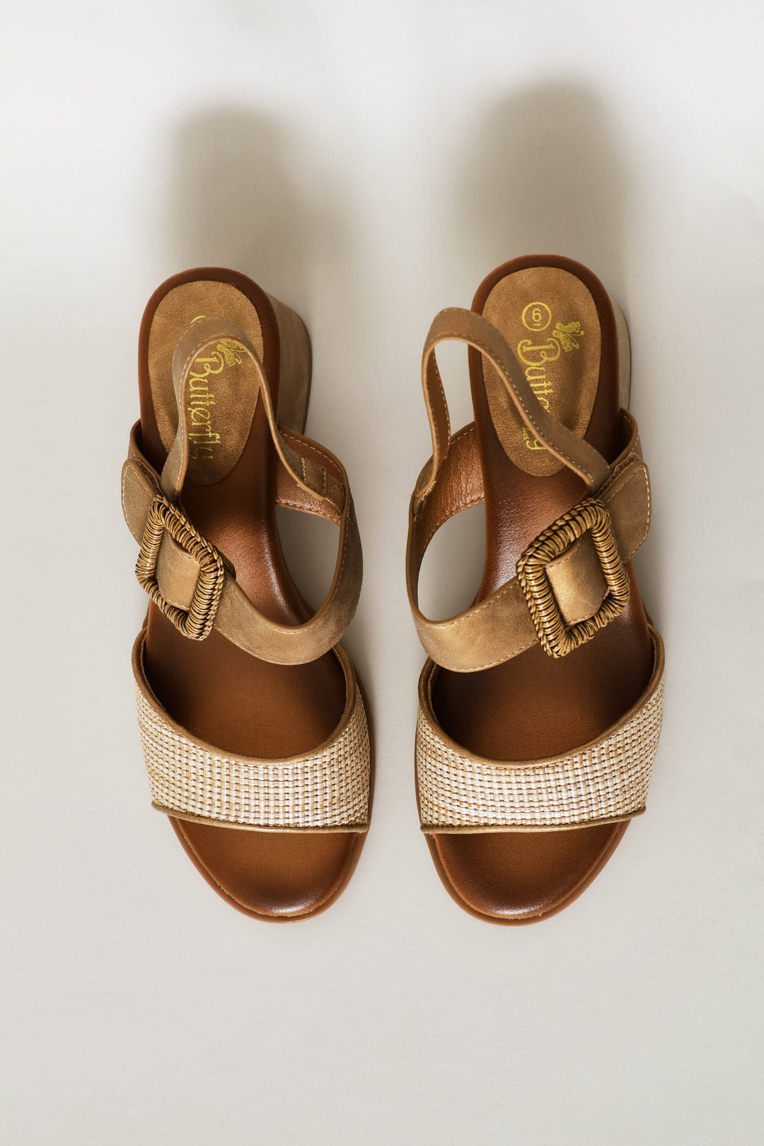 Metallic Block Heel - Bronze