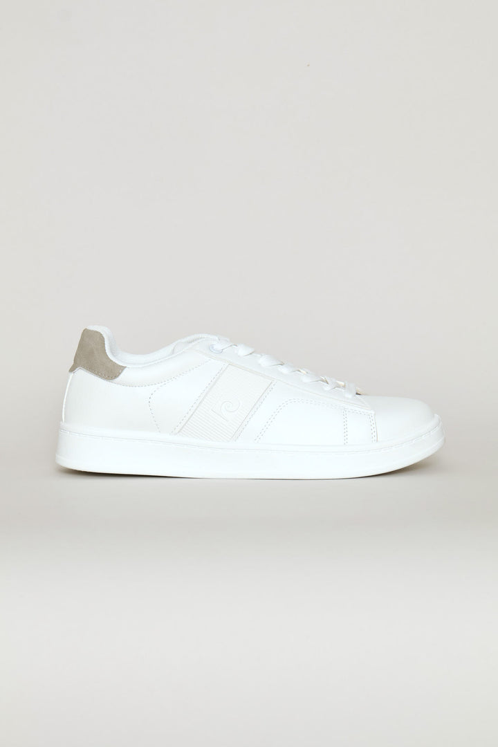 Basic Mono Lace Up Sneaker - White
