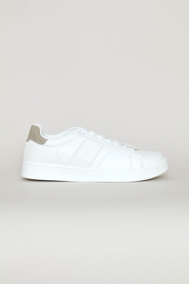 Basic Mono Lace Up Sneaker - White