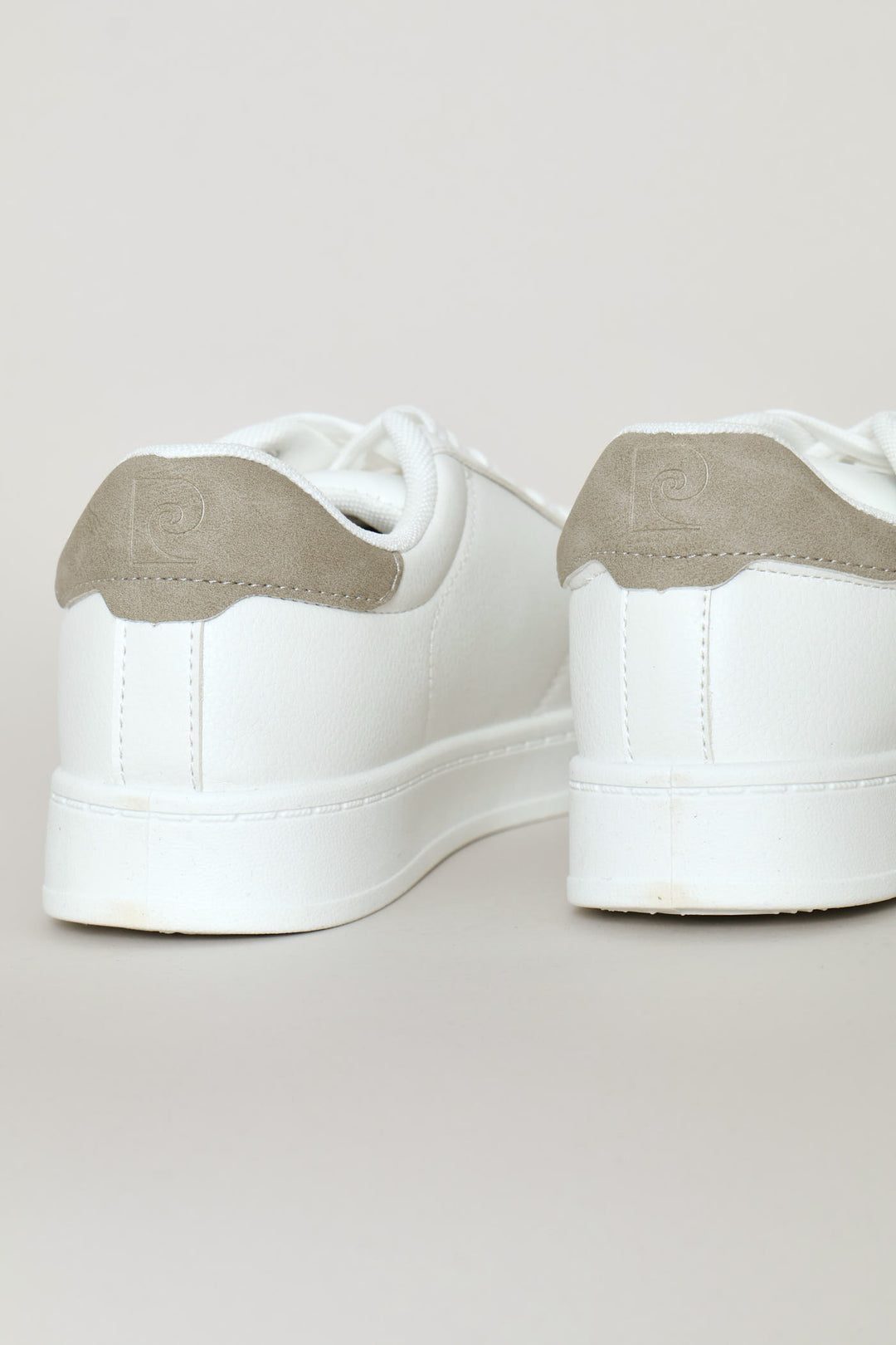 Basic Mono Lace Up Sneaker - White
