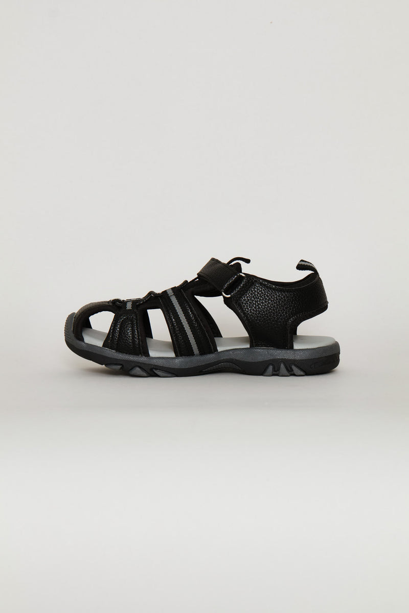 Boys Closed Toe Adenture Sandal - Black/Grey
