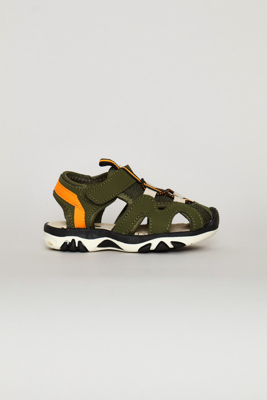Pre-Boys Closed Toe Adventure Sandal - Olive