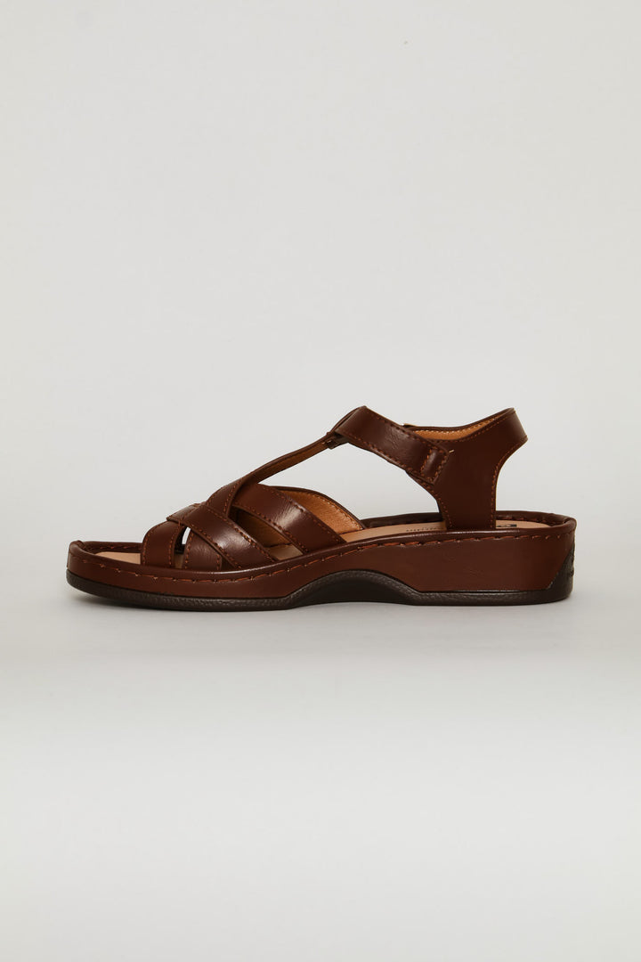 Caged Sandal - Chocolate