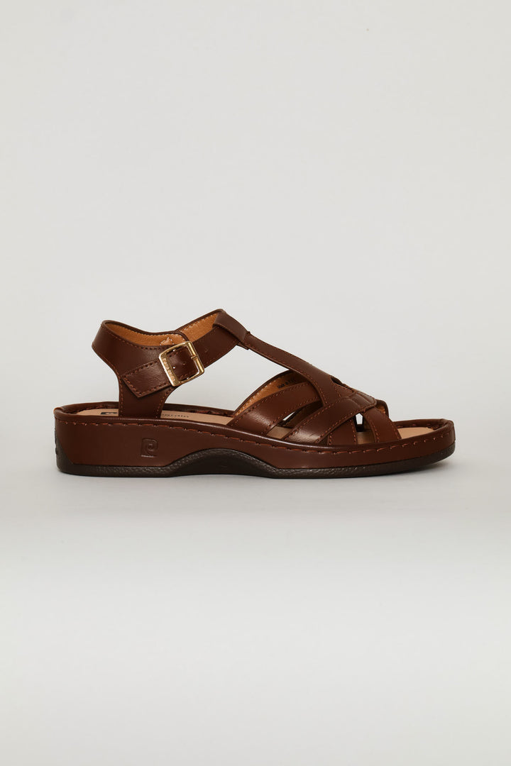 Caged Sandal - Chocolate