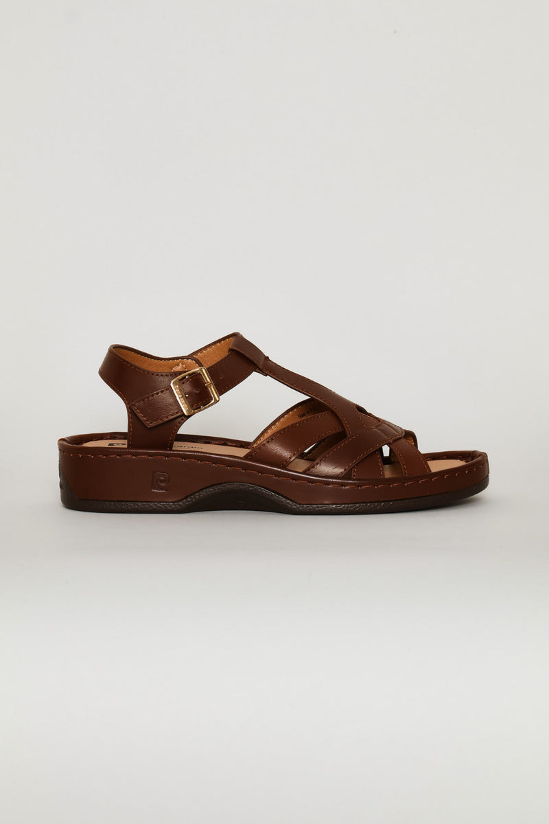 Caged Sandal - Chocolate