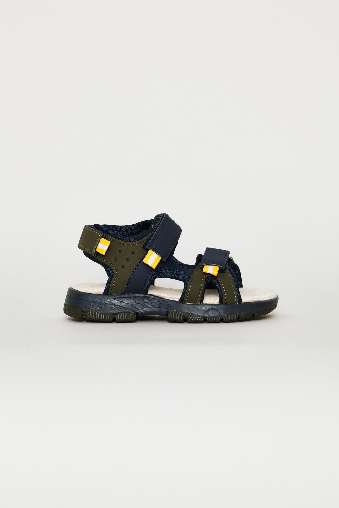 Pre-Boys Open Toe Adventure Sandal - Navy/Olive