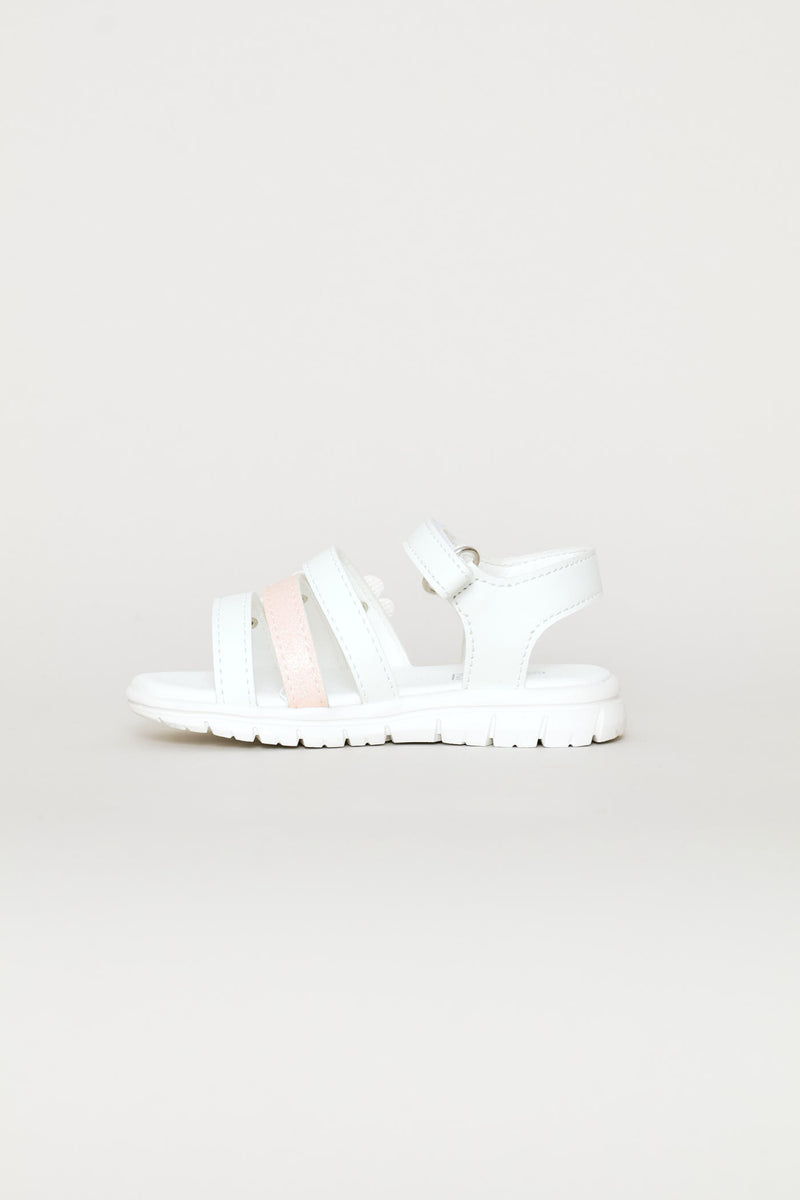 Pre-Girls Comfort Sandal - White/Pink