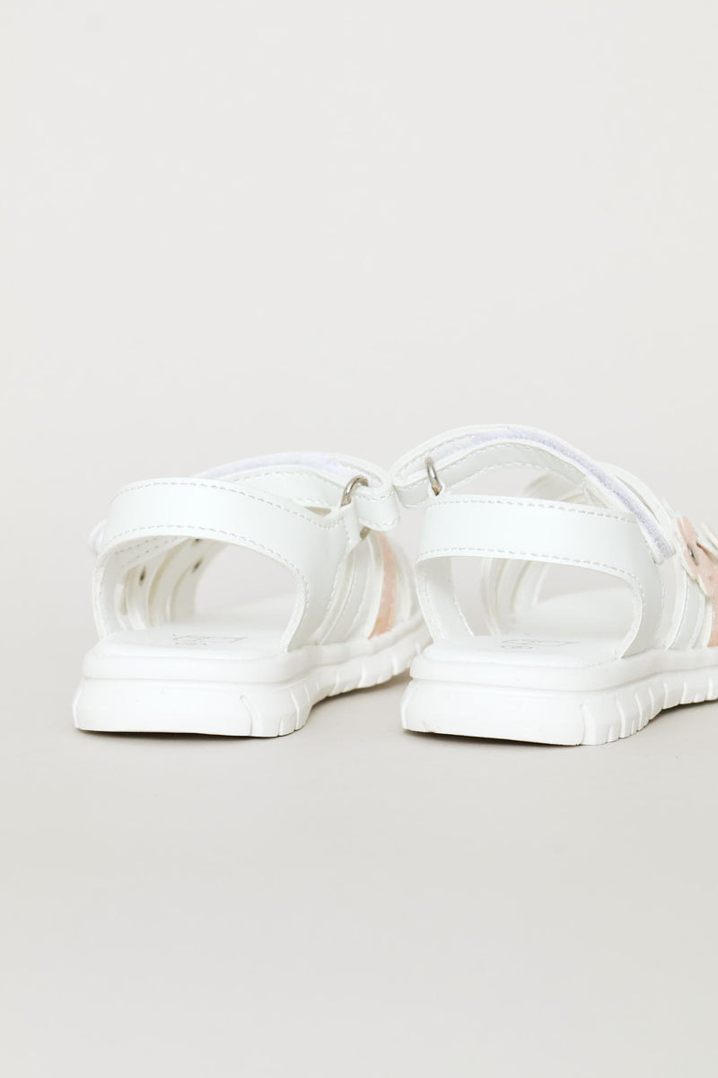 Pre-Girls Comfort Sandal - White/Pink