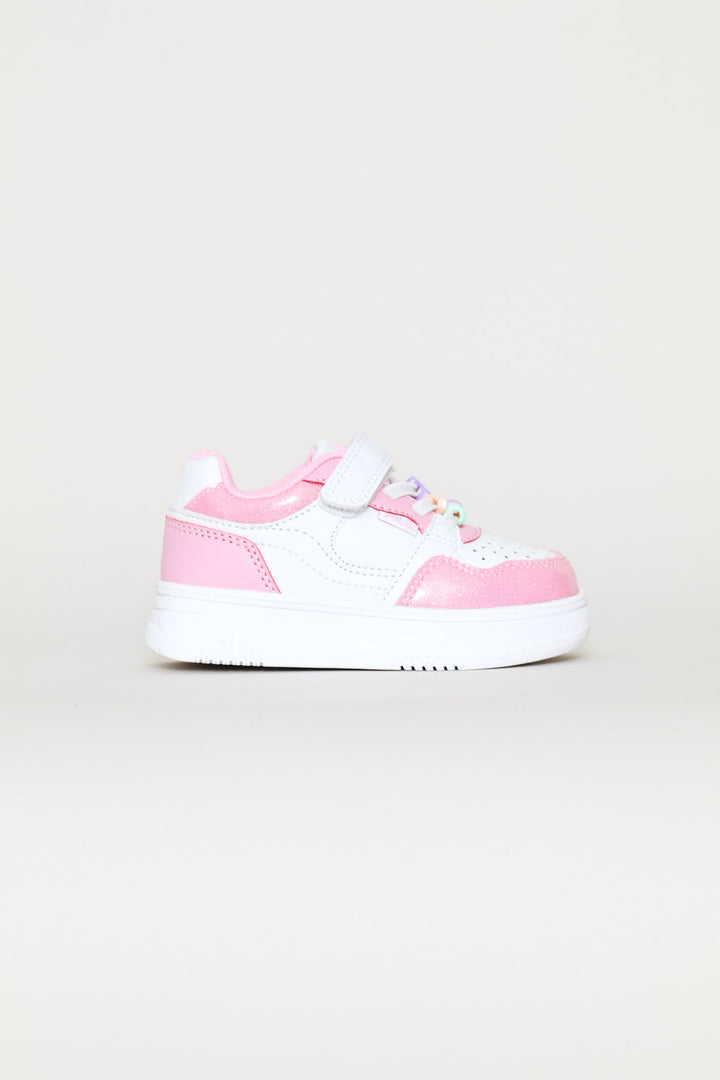 Pre-Girls Banzai Sneaker - White/Pink