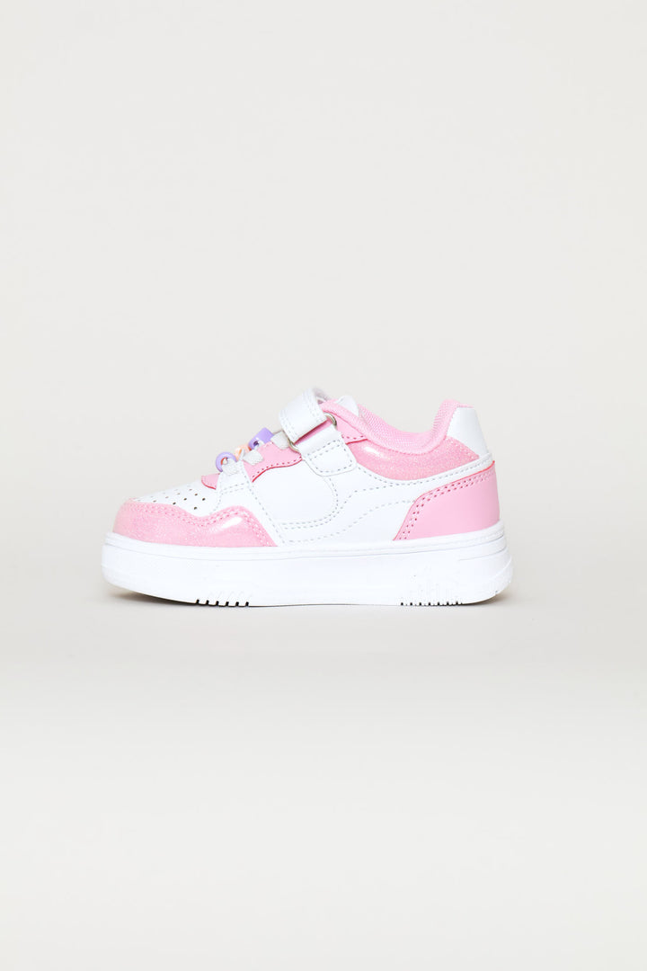 Pre-Girls Banzai Sneaker - White/Pink