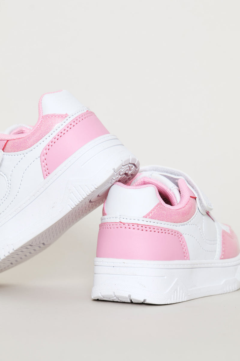 Pre-Girls Banzai Sneaker - White/Pink