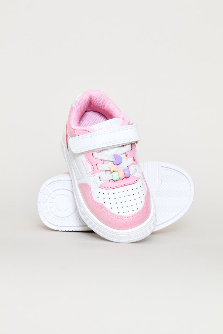 Pre-Girls Banzai Sneaker - White/Pink