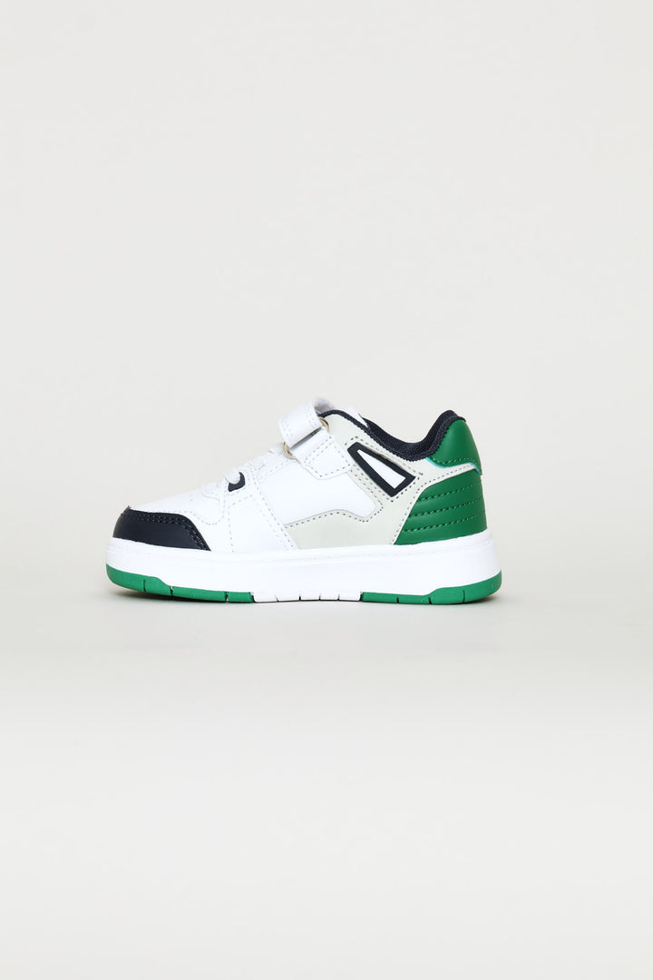 Pre-Boys Stan Sneaker - White/Green