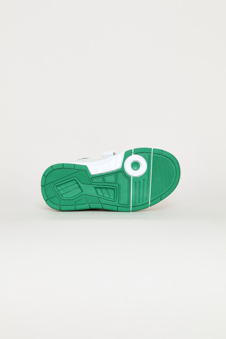 Pre-Boys Stan Sneaker - White/Green