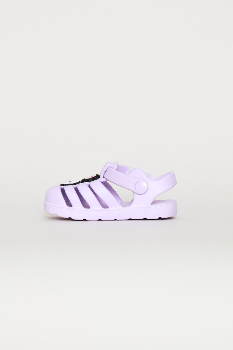 Pre-Girls Marble Caged Clog - Lilac