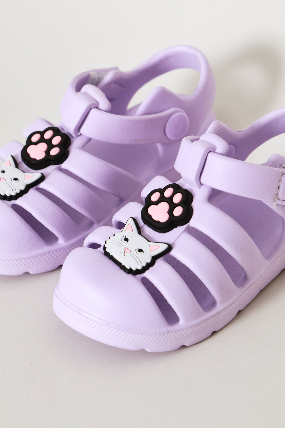 Pre-Girls Marble Caged Clog - Lilac