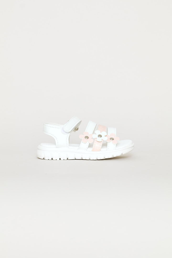 Baby Girls Comfort Sandal - White/Pink