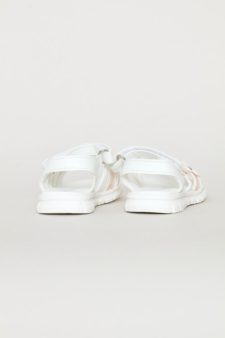 Baby Girls Comfort Sandal - White/Pink
