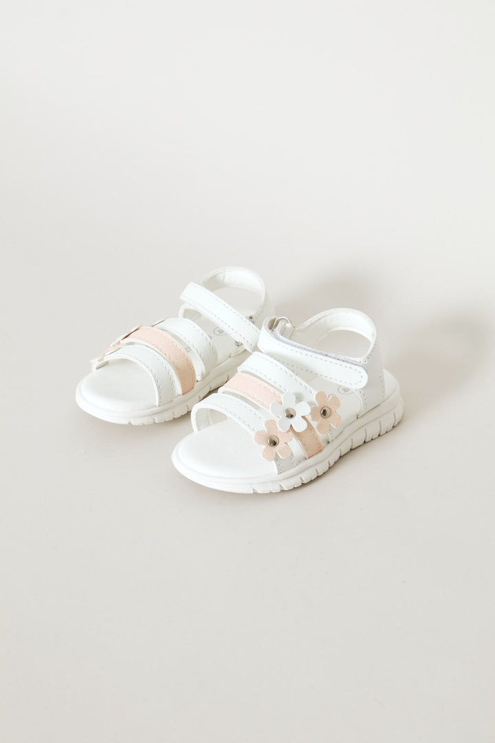 Baby Girls Comfort Sandal - White/Pink