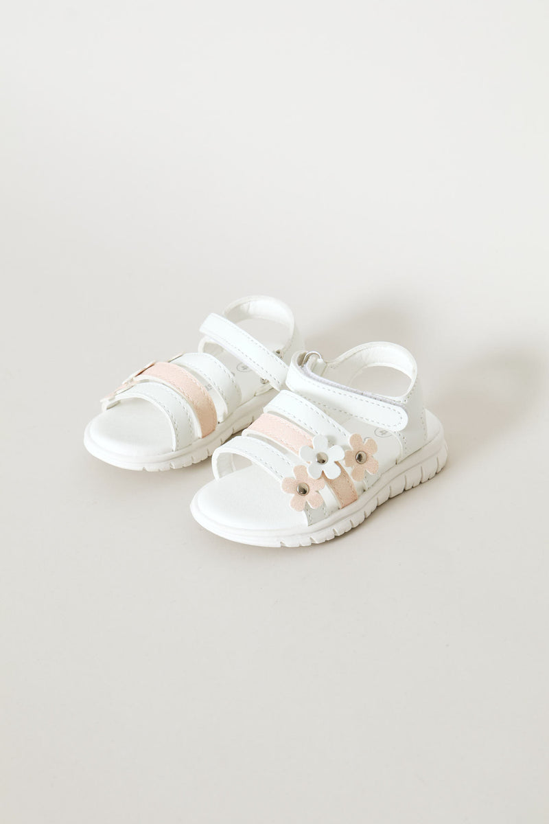 Baby Girls Comfort Sandal - White/Pink