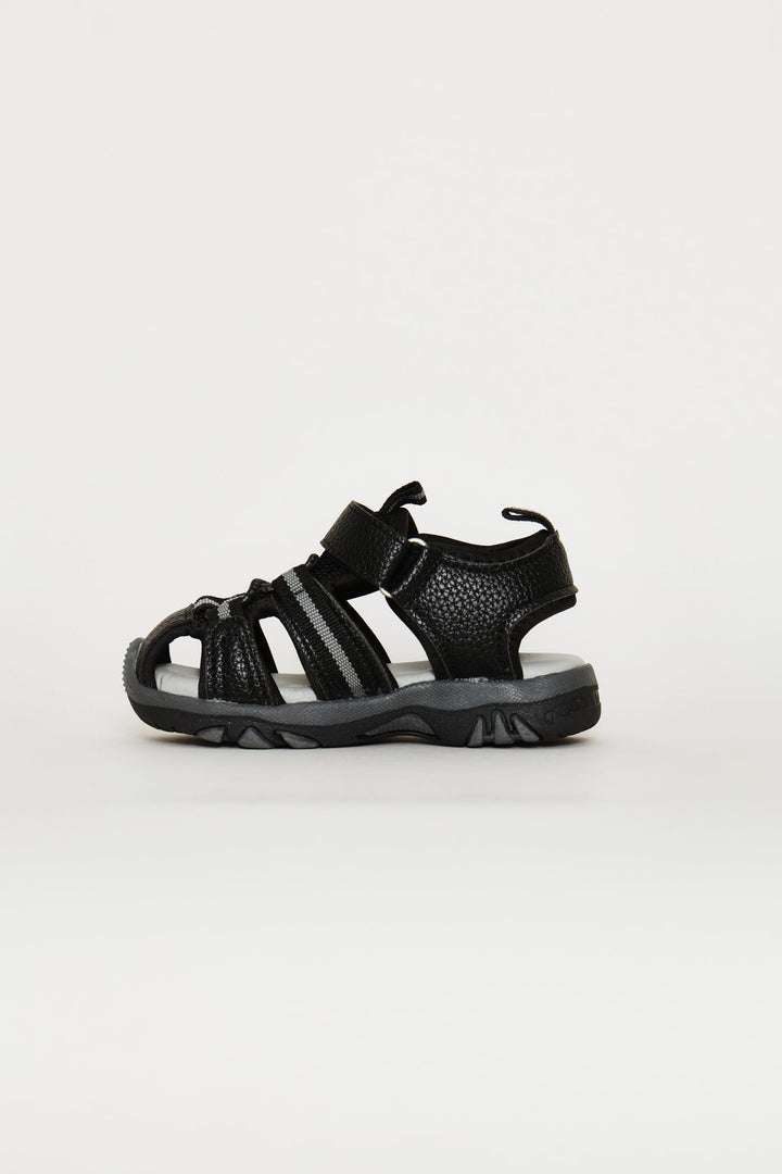 Pre-Boys Closed Toe Adventure Sandal - Black/Grey