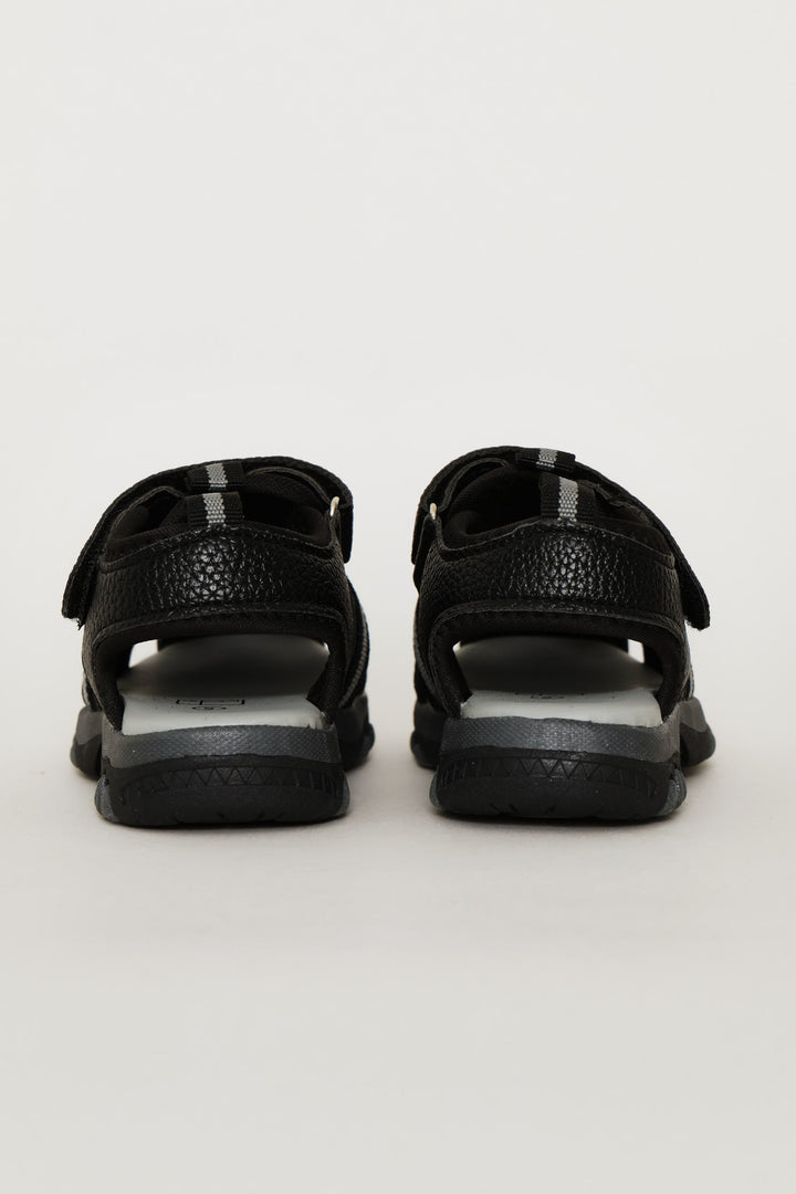 Pre-Boys Closed Toe Adventure Sandal - Black/Grey