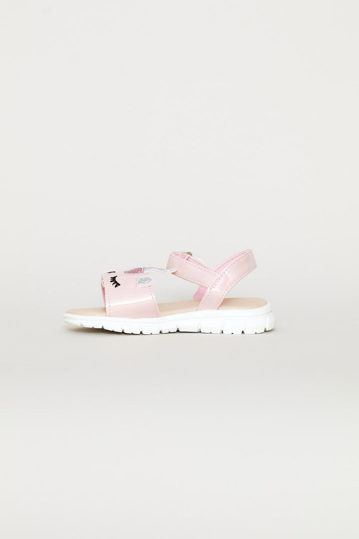 Pre-Girls Unicorn Comfort Sandal - Pink