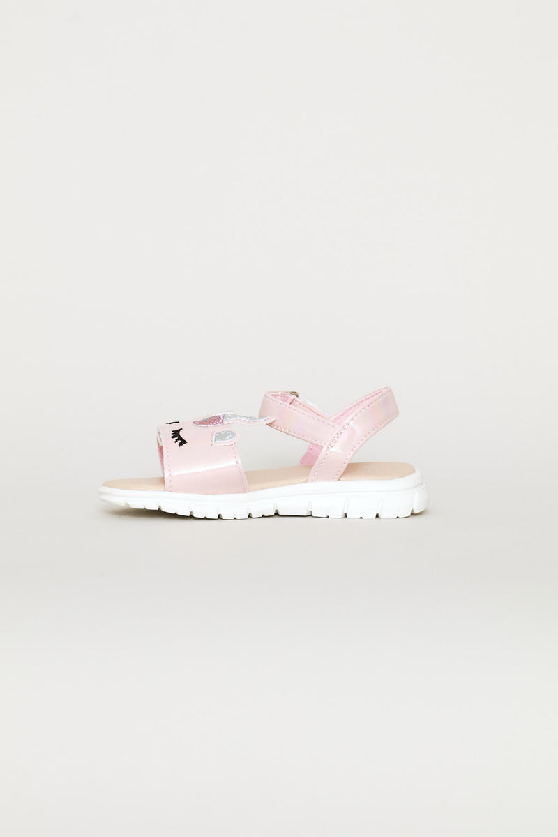 Pre-Girls Unicorn Comfort Sandal - Pink