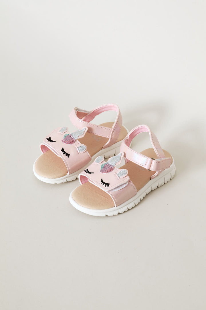 Pre-Girls Unicorn Comfort Sandal - Pink